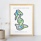 Sage Valley Golf Club Golf Course Prints, South Carolina, Golf Map Artwork