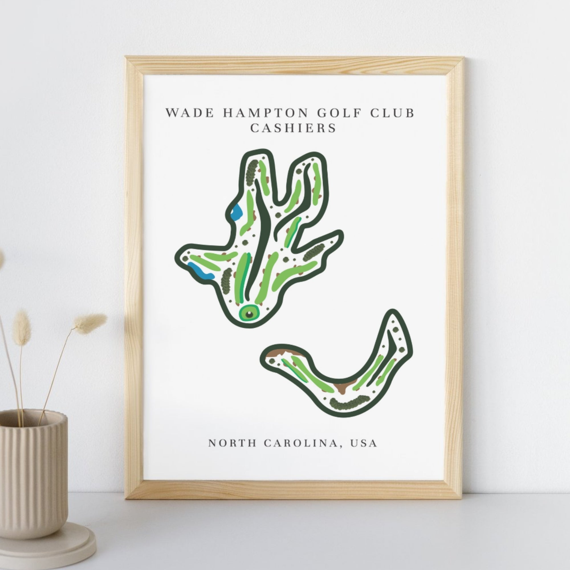Wade Hampton Golf Club, Golf Course Print, North Carolina