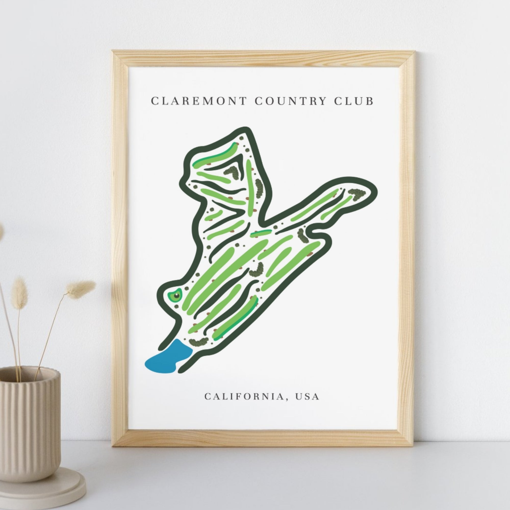 Claremont Country Club, Golf Course Print, California
