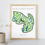 The Mill Course Golf Course Prints, Ohio, Golf Map Artwork