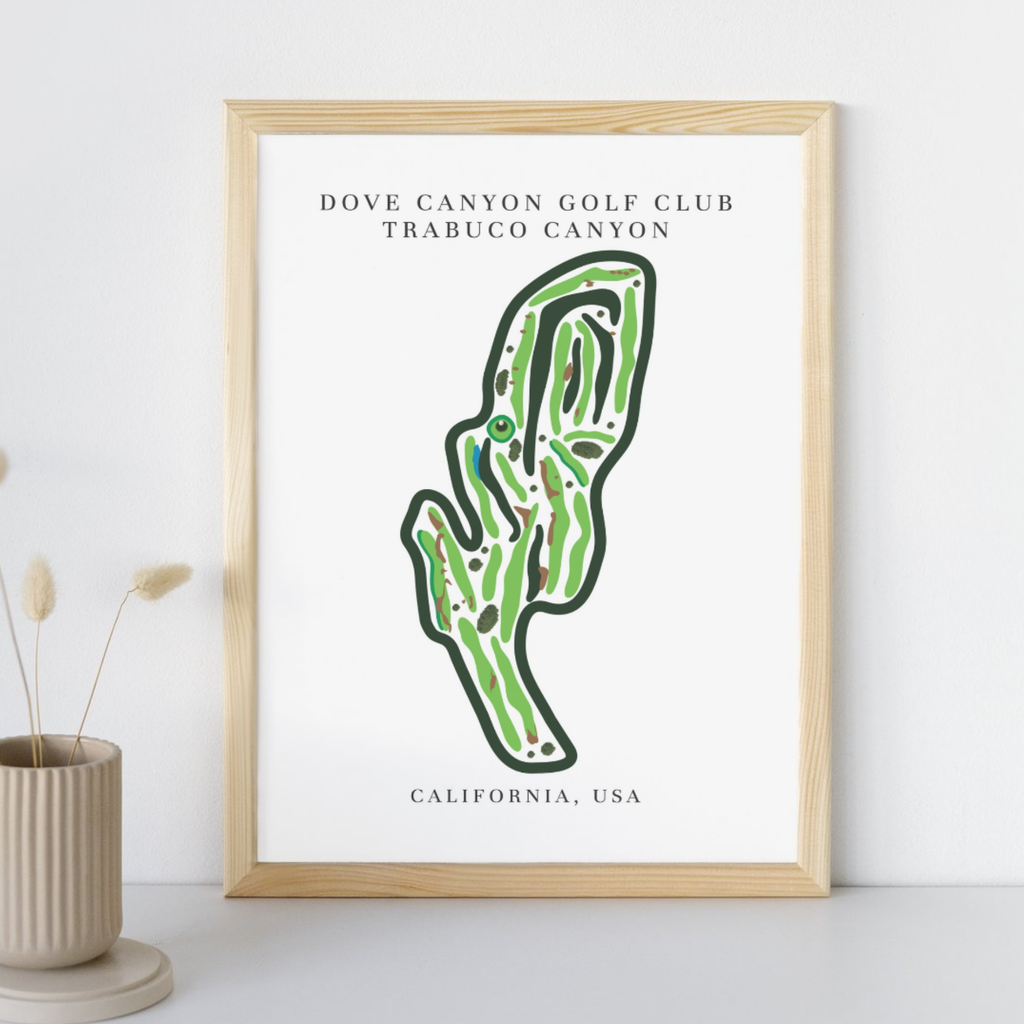 Dove Canyon Golf Club Golf Course Prints, California, Golf Map Artwork