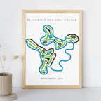 Blackwolf Run Golf Course Prints, Wisconsin, Golf Map Artwork
