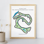 The Arnold Palmer Golf Course Golf Course Prints, Kahuku – Hawaii, Golf Map Artwork