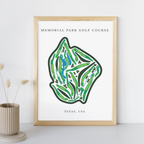 Memorial Park Golf Club, Golf Course Print, Texas