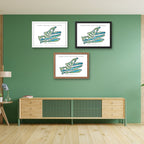 Osprey Point Golf Course Golf Course Prints, South Carolina, Golf Map Artwork