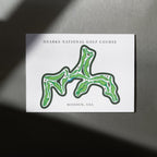 Ozarks National Golf Course Prints, Missouri, Golf Map Artwork