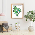 Idle Hour Country Club Golf Course Prints, Kentucky, Golf Map Artwork