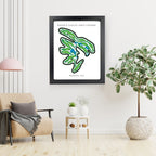 Idle Hour Country Club Golf Course Prints, Kentucky, Golf Map Artwork