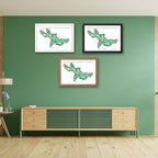 Pete Dye Course at French Lick Resort Golf Course Prints, Indiana, Golf Map Artwork