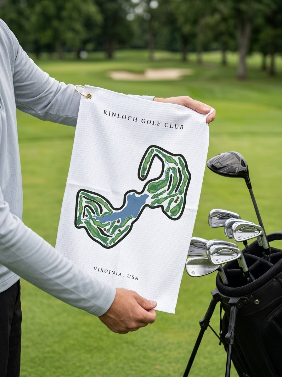 Kinloch Golf Club, Golf Course Towel, Virginia | Golf Course Print Towels