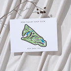 Pine Valley Golf Club Golf Course Prints, New Jersey, Golf Map Artwork