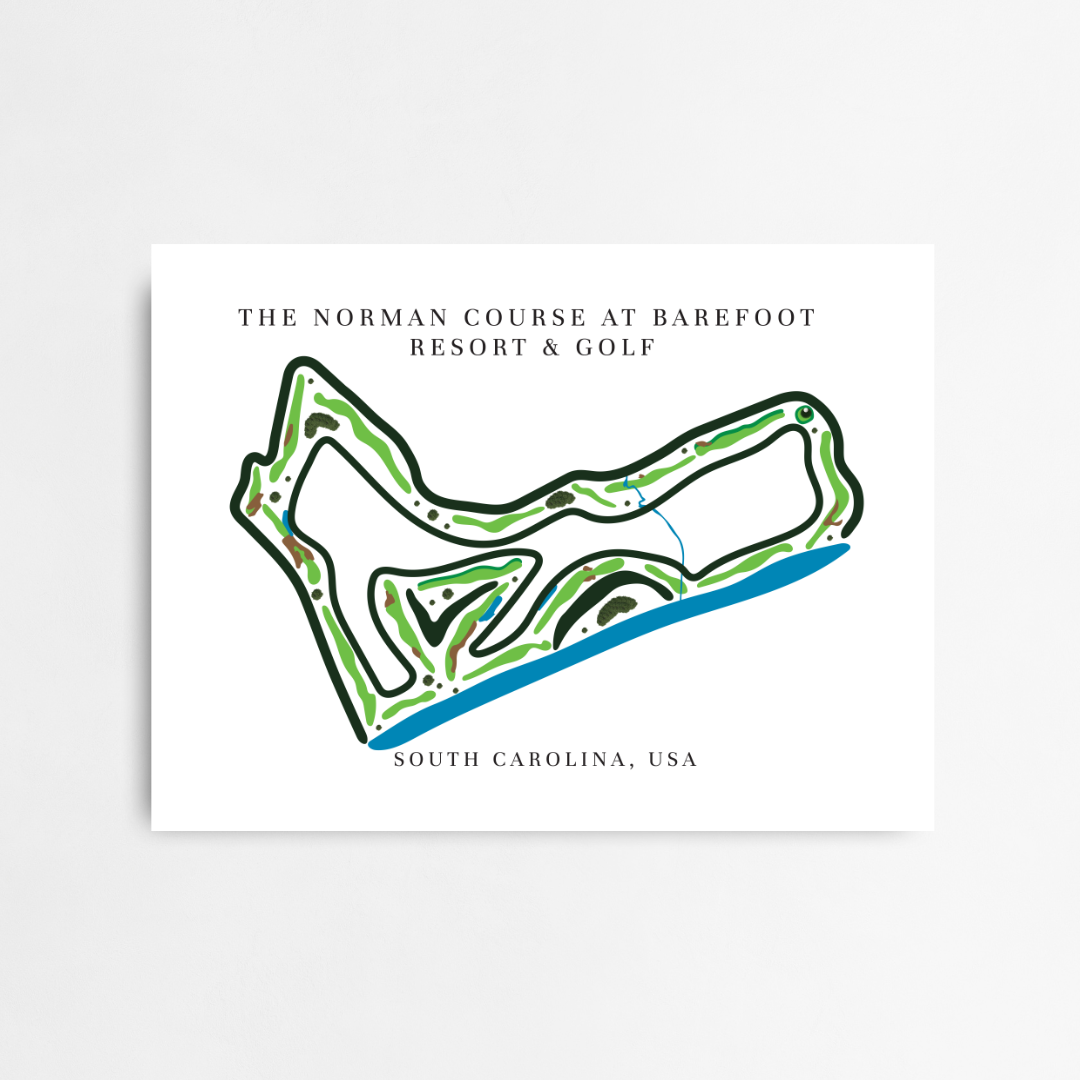 The Norman Course at Barefoot Resort & Golf, Golf Course Prints, South Carolina