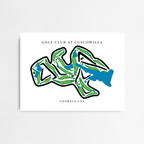 Cuscowilla Golf Club, Golf Course Print, Georgia
