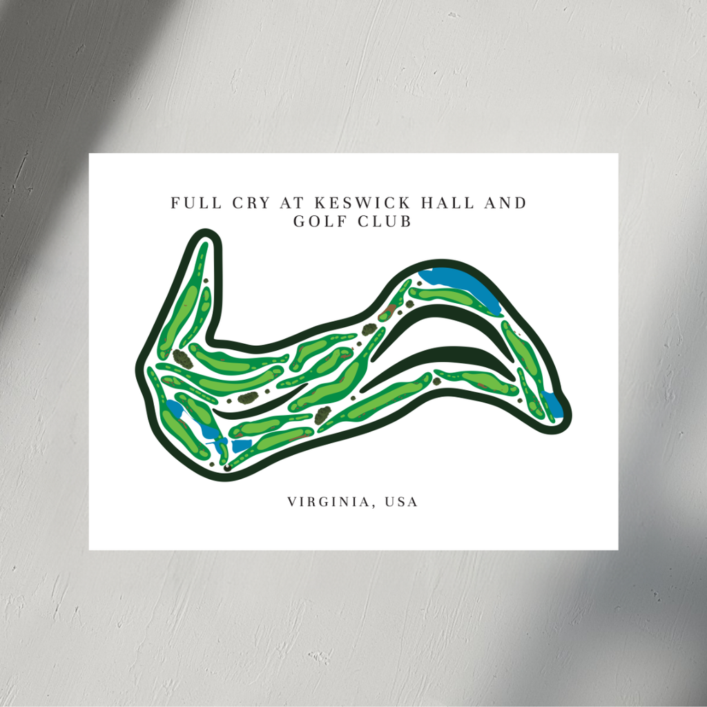 Full Cry at Keswick Hall and Golf Club, Golf Course Prints, Virginia