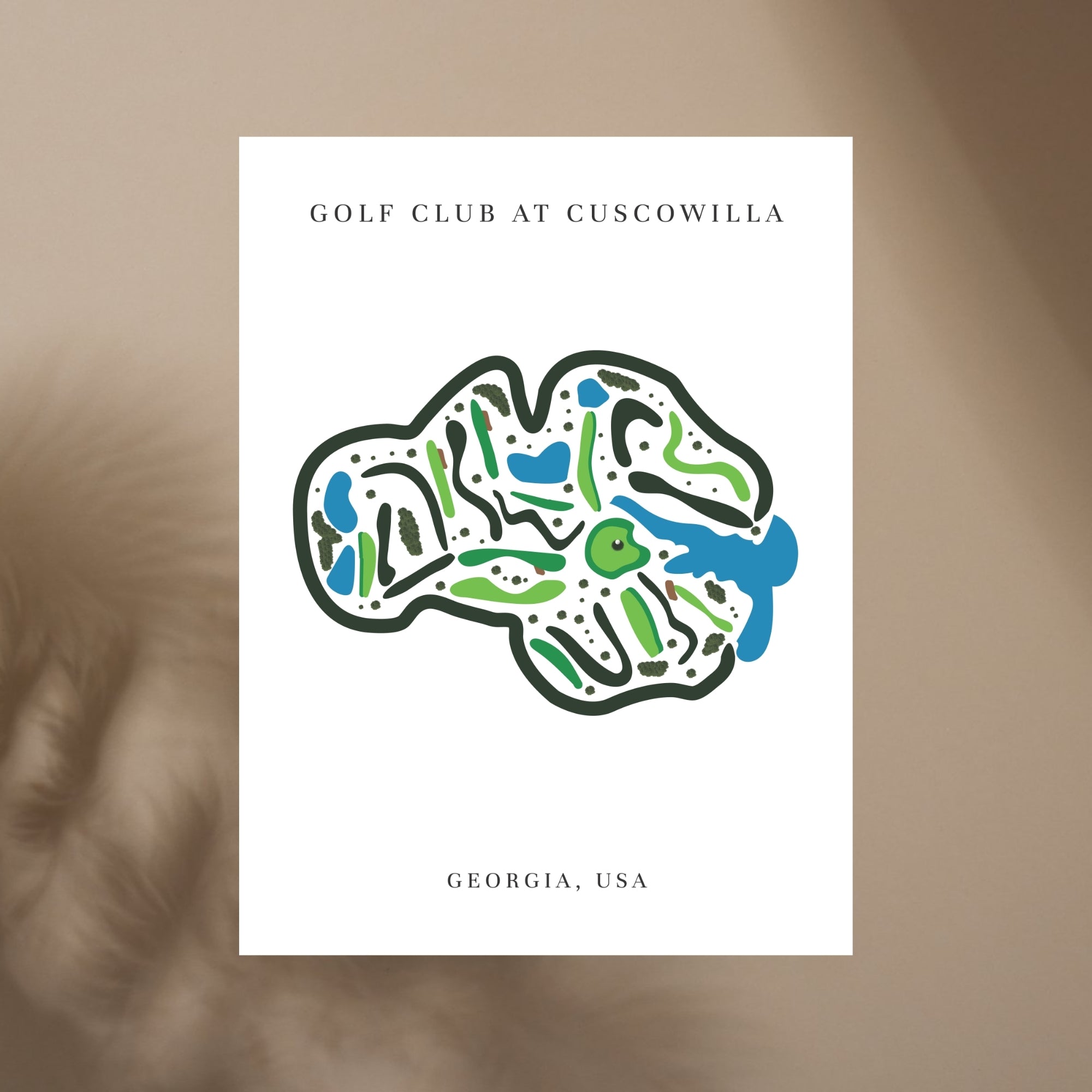 Cuscowilla Golf Club, Golf Course Print, Georgia