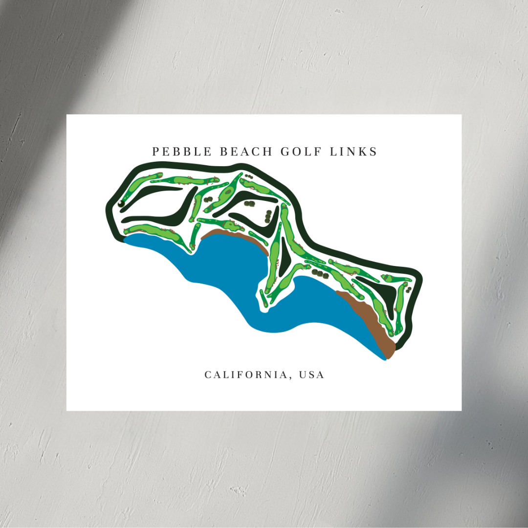 Pebble Beach Golf Links, Golf Course Print, California