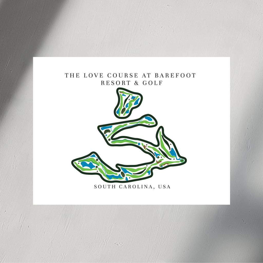 The Love Course at Barefoot Resort & Golf, Golf Course Prints, South Carolina