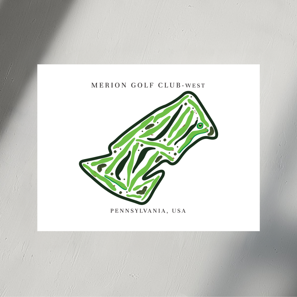 Merion Golf Club - West, Golf Club, Golf Course Print, Pennsylvania