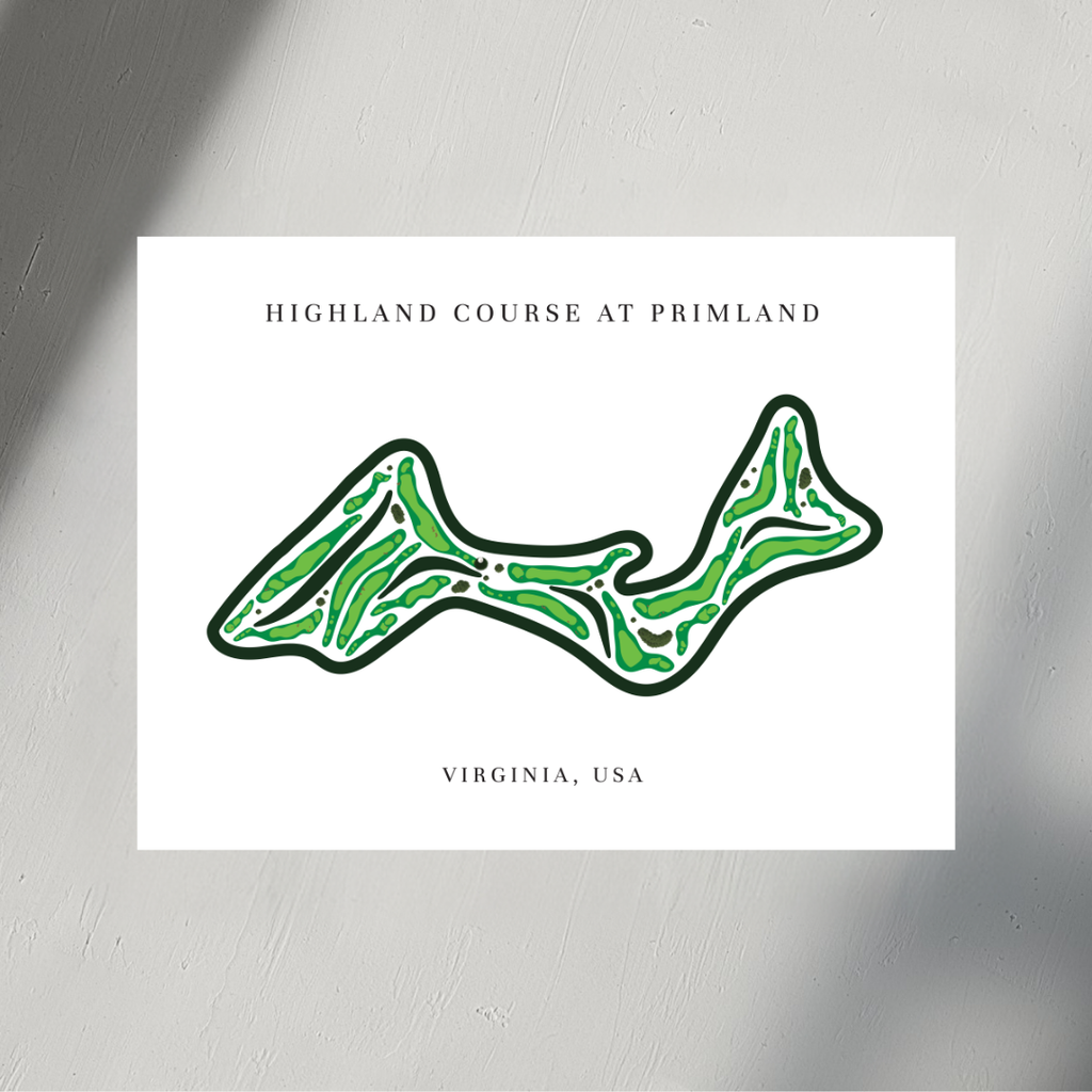 Highland Course At Primland, Golf Course Prints, Virginia