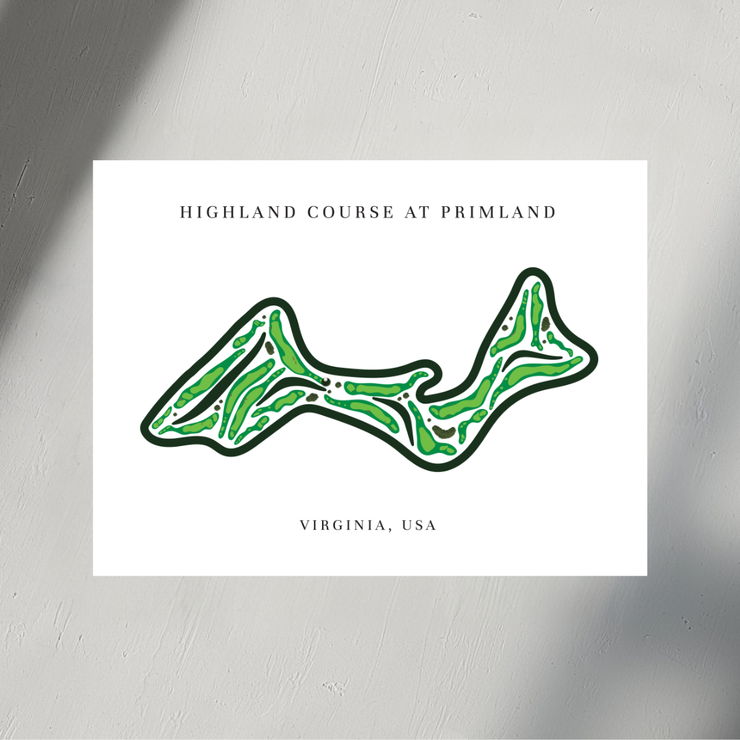 Highland Course At Primland, Golf Course Prints, Virginia