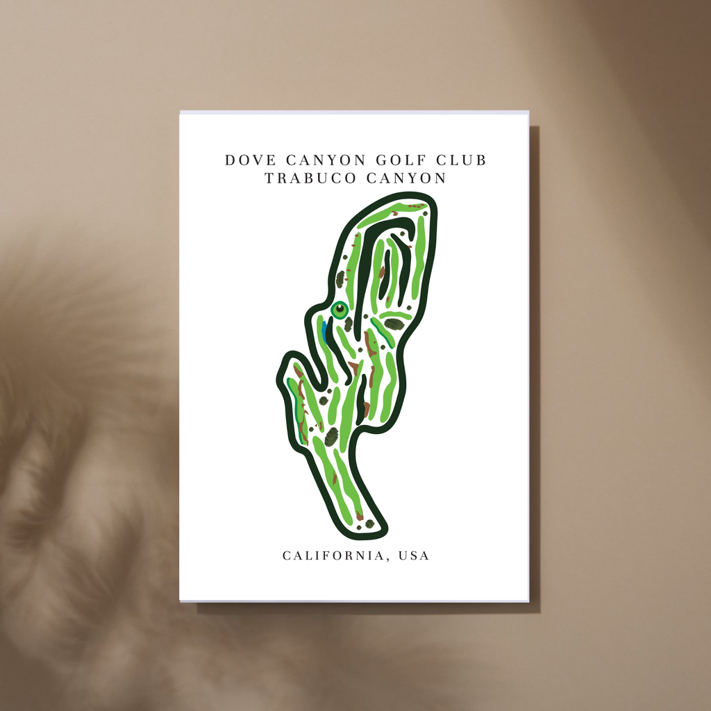 Dove Canyon Golf Club Golf Course Prints, California, Golf Map Artwork