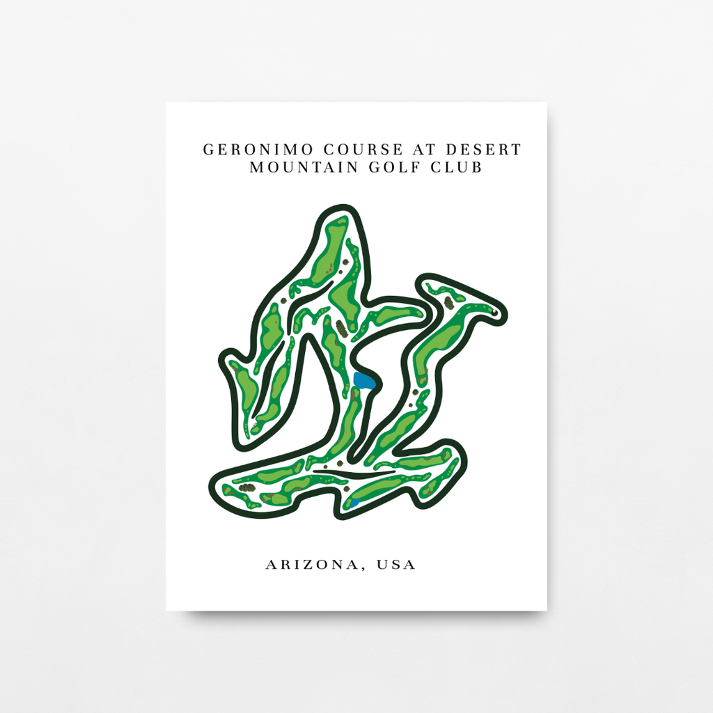 Geronimo Course at Desert Mountain Golf Club, Golf Course Print, Arizona