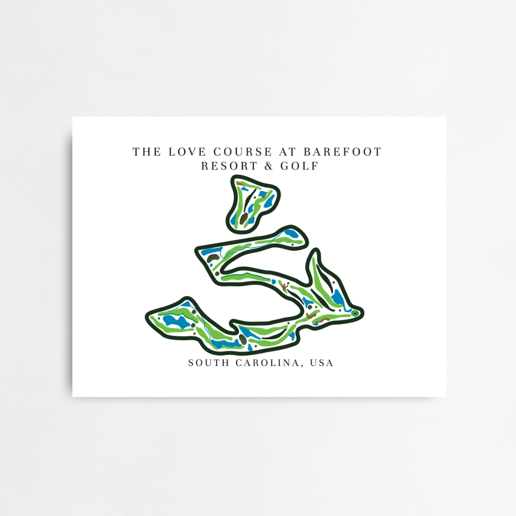 The Love Course at Barefoot Resort & Golf, Golf Course Prints, South Carolina