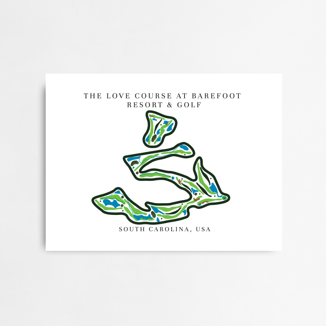 The Love Course at Barefoot Resort & Golf, Golf Course Prints, South Carolina