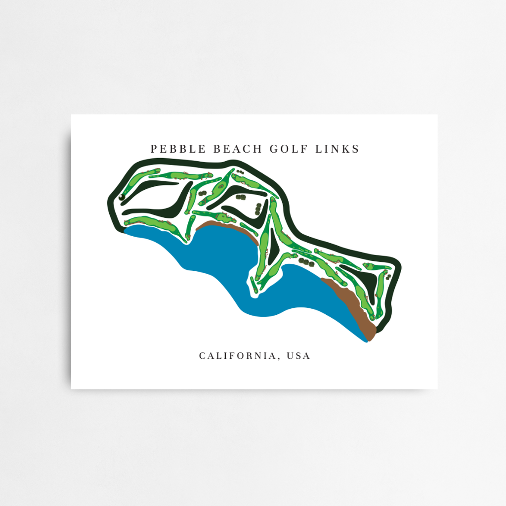 Pebble Beach Golf Links, Golf Course Print, California