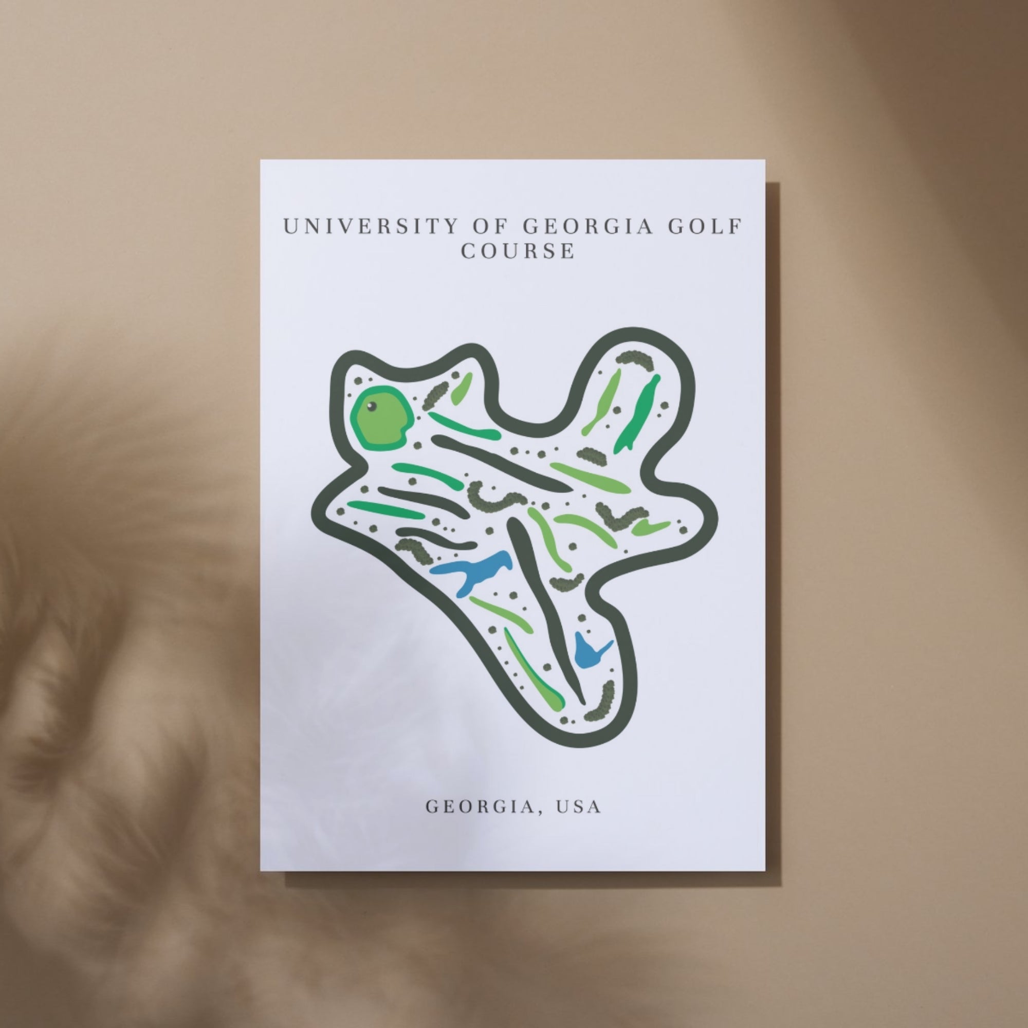 University of Georgia Golf Course Print, Georgia