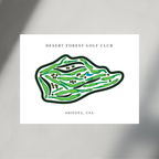 Desert Forest Golf Club, Golf Course Print, Arizona