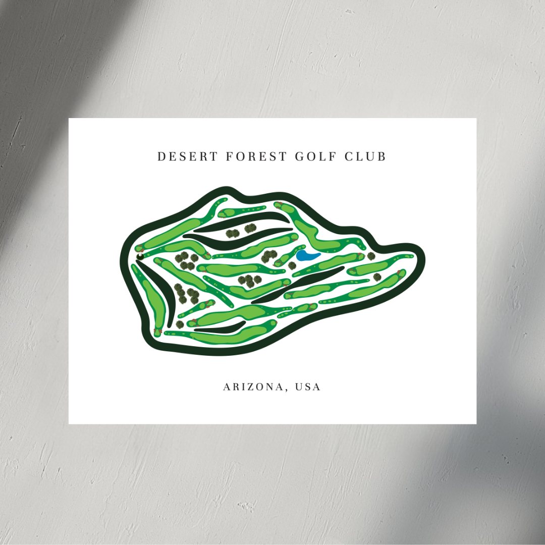 Desert Forest Golf Club, Golf Course Print, Arizona