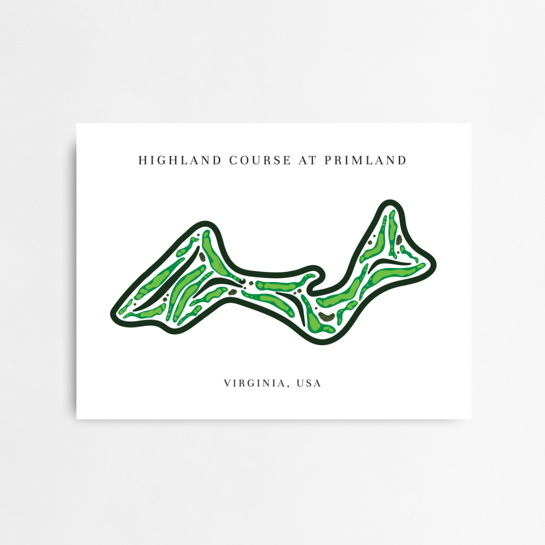 Highland Course At Primland, Golf Course Prints, Virginia