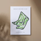 Menlo Country Club, Golf Course Print, California