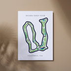 Aviara Golf Club Golf Course Prints, California, Golf Map Artwork