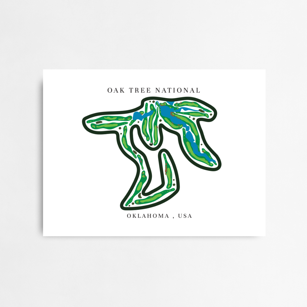 Oak Tree National, Golf Course Prints, Oklahoma