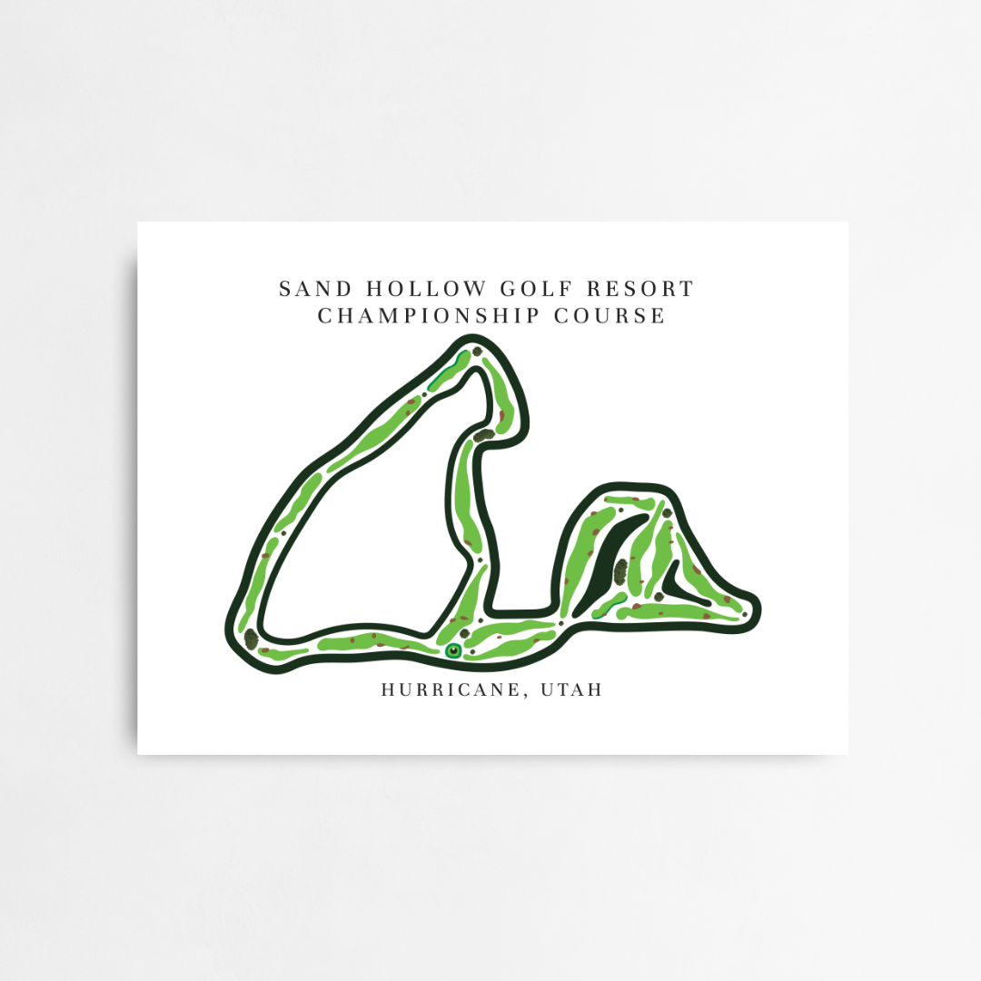 Sand Hollow Golf Resort Championship Course Hurricane, Golf Course Prints, Utah