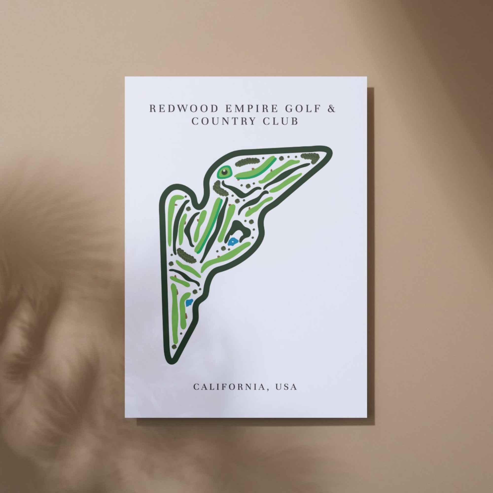 Redwood Empire Golf & Country Club, Golf Course Print, California
