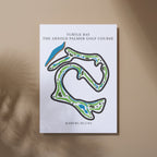 The Arnold Palmer Golf Course Golf Course Prints, Kahuku – Hawaii, Golf Map Artwork