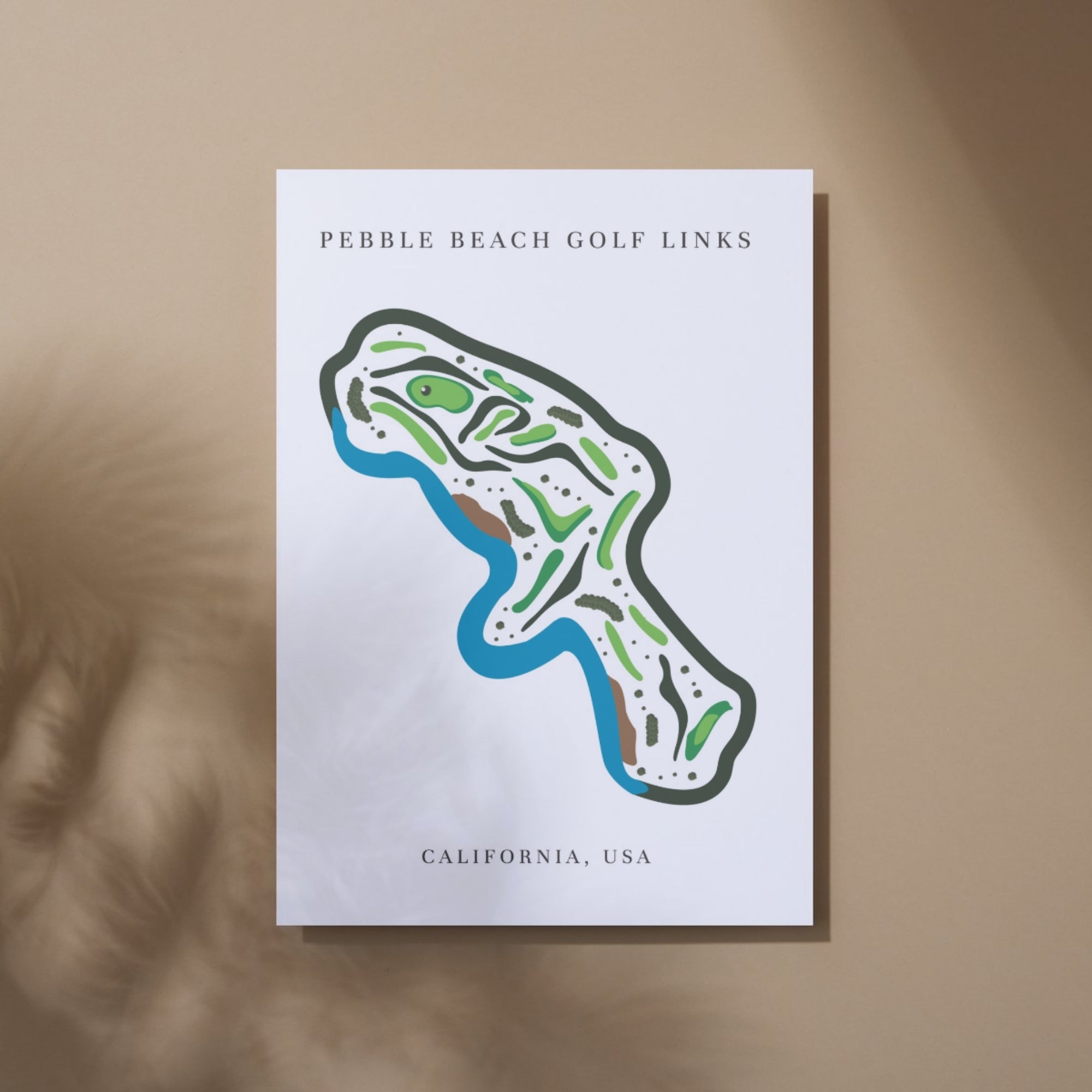 Pebble Beach Golf Links, Golf Course Print, California