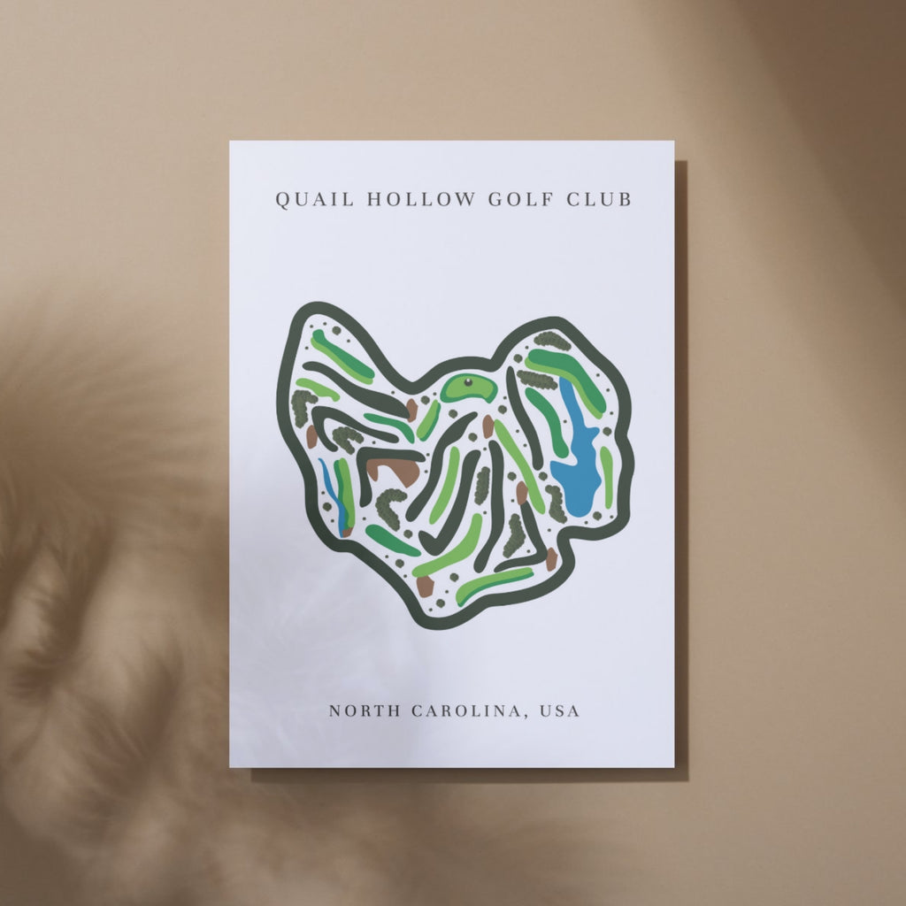 Quail Hollow Golf Club, Golf Course Print, North Carolina