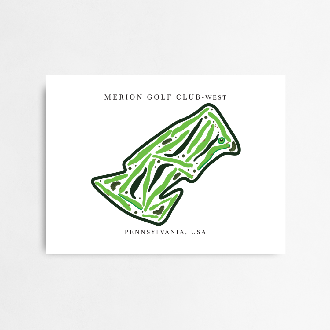 Merion Golf Club - West, Golf Club, Golf Course Print, Pennsylvania