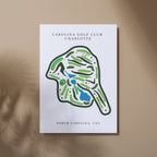 Carolina Golf Club Golf Course Print, North Carolina, Golf Map artworks