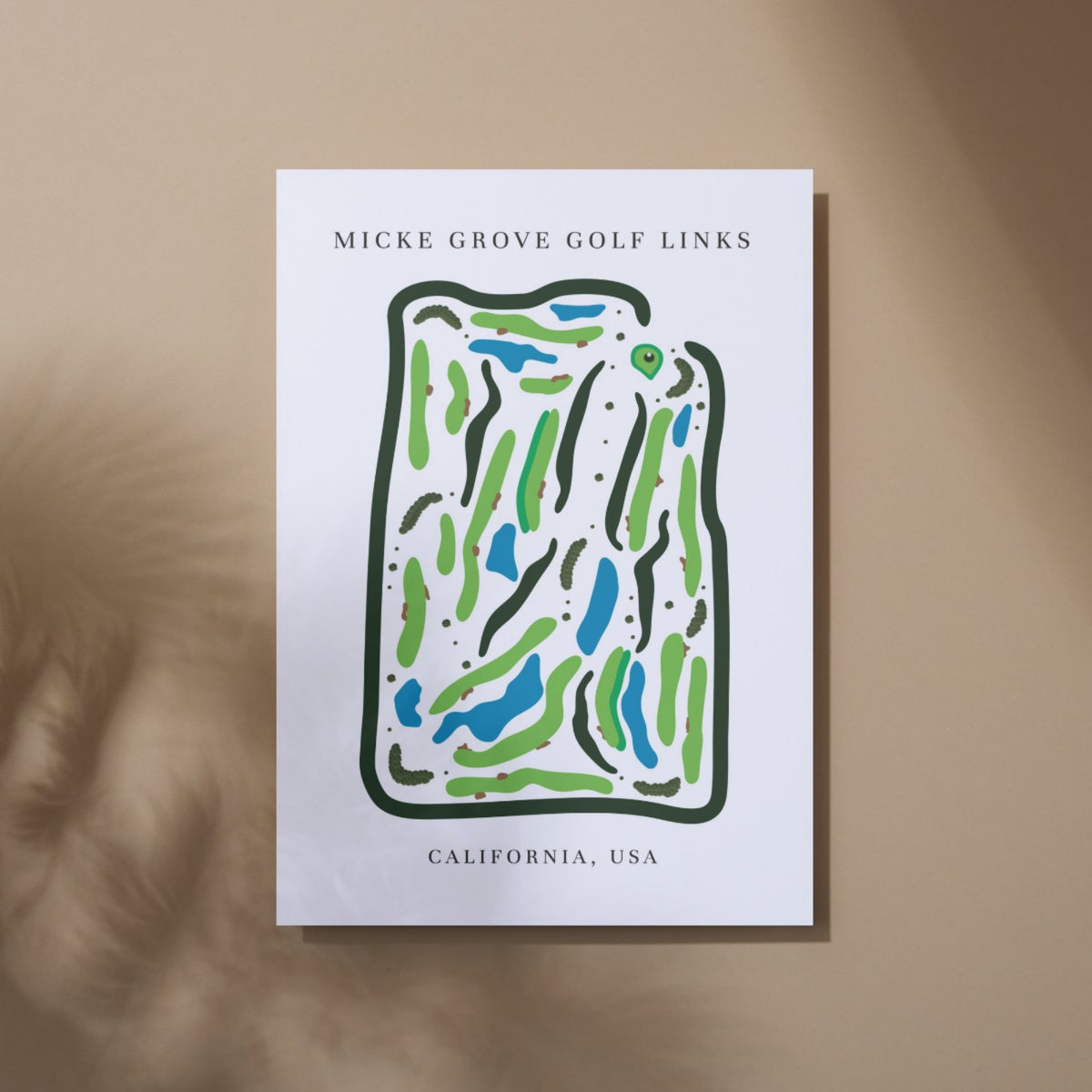 Micke Grove Golf Links, Golf Course Print, California