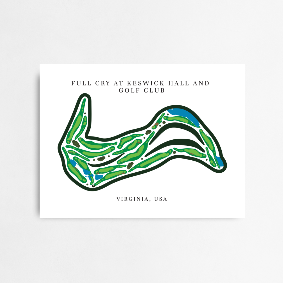 Full Cry at Keswick Hall and Golf Club, Golf Course Prints, Virginia