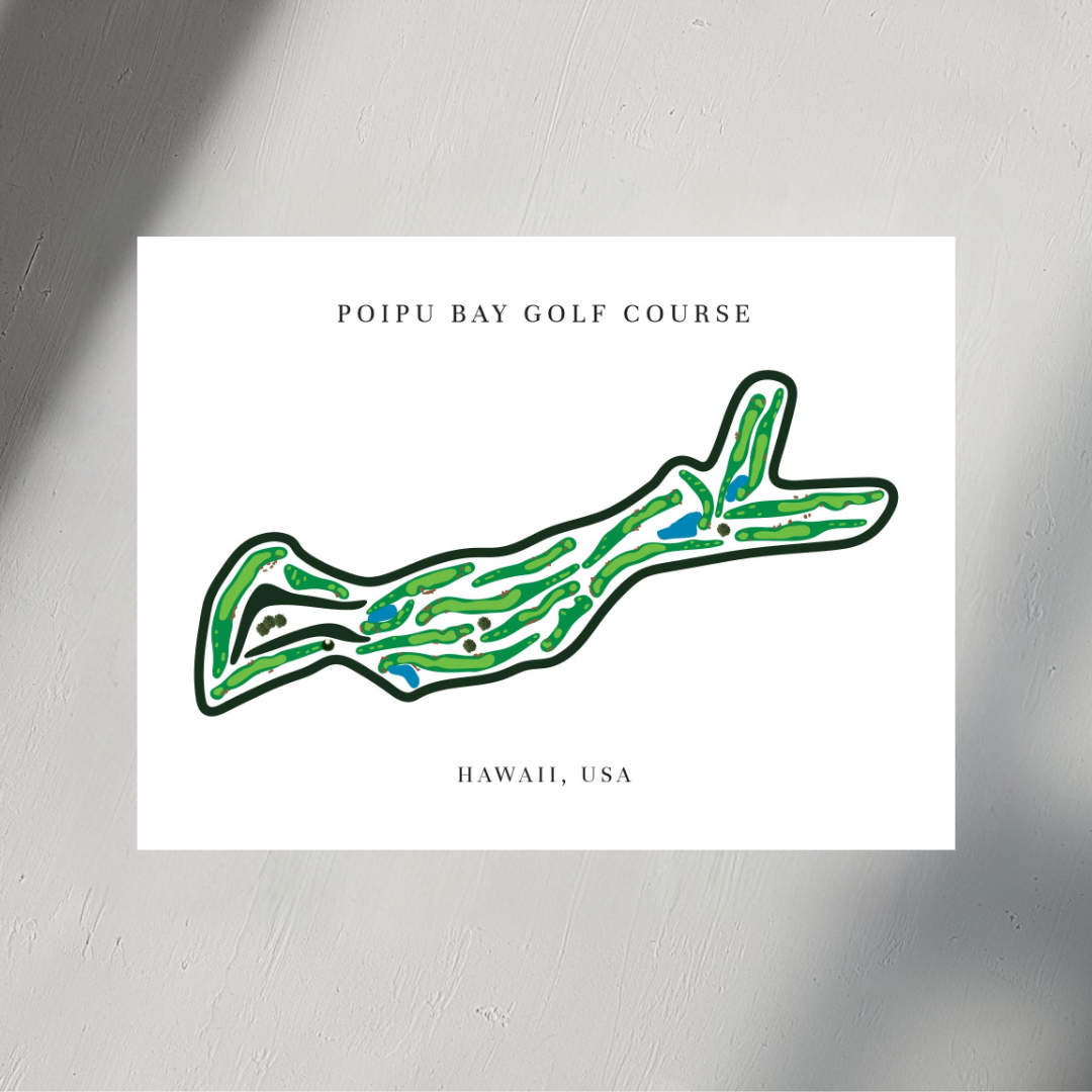 Poipu Bay Golf Club Course Print, Hawaii