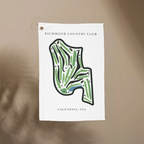 Richmond Country Club Golf Course Prints, California | Golf Course Print Towels | Golf Course Microfiber