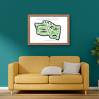 San Francisco Golf Club Golf Course Prints, California, Golf Map Artwork