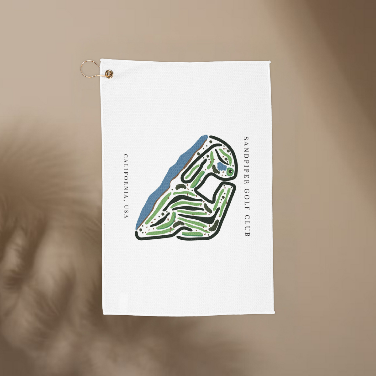 Sandpiper Golf Club, Golf Course Print, California | Golf Course Print Towels | Golf Course Microfiber