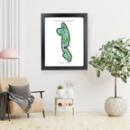 TPC Craig Ranch Golf Course Prints, Texas, Golf Map Artwork